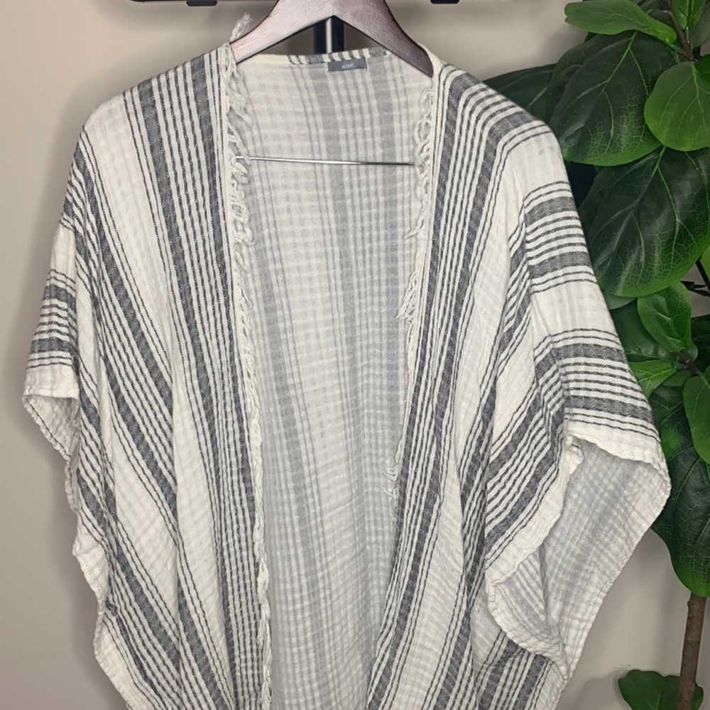 Striped Kimono or Swimsuit Cover up